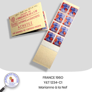 1960 - Y&T 12343-C1 - Carnet 8 timbres Marianne à la Nef