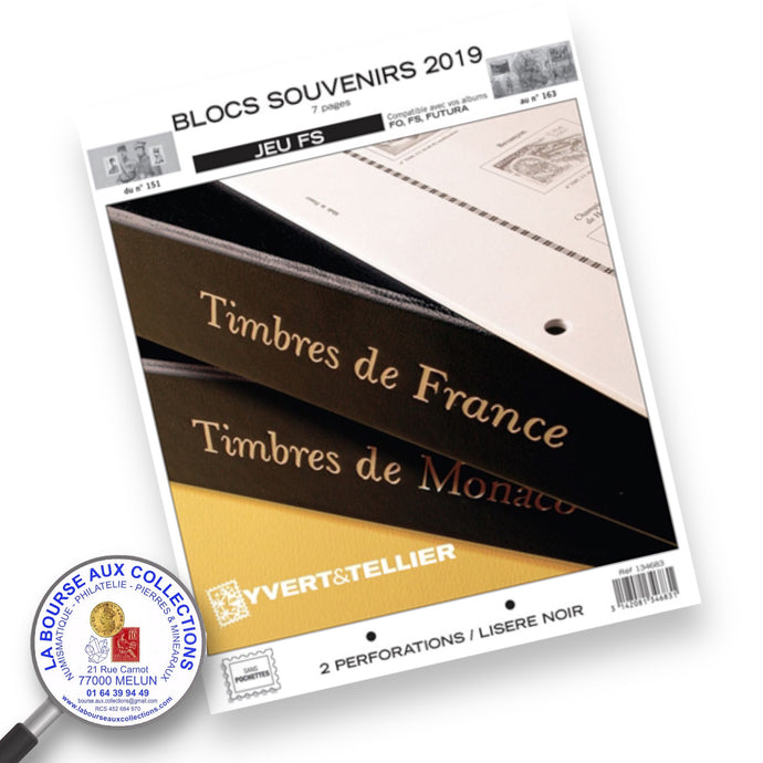 Yvert & Tellier -  Jeu France FS Blocs Souvenirs 2019