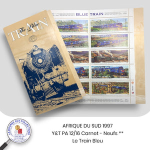 AFRIQUE DU SUD 1997 - Y&T PA 12/16 Carnet - Le Train Bleu – Neufs **