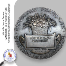 Charger l&#39;image dans la galerie, Médaille Jeune Semeur - MINISTÈRE DE L´AGRICULTURE / Associations Agricoles par J. Lagrange
