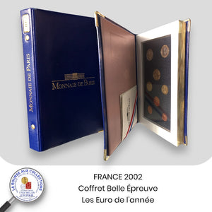 FRANCE 2002 - Coffret Belle Epreuve - BE - Monnaie de Paris - Les Euro de l'année