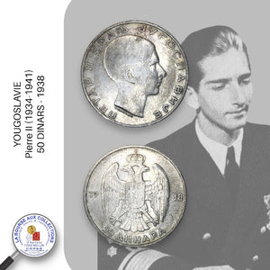 YOUGOSLAVIE - Pierre II (1934-1941) - 50 DINARS - 1938