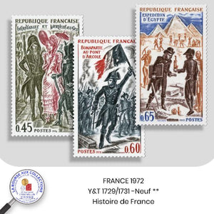1972 - Y&T 1729/1731 - Histoire de France - Neuf **