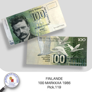 FINLANDE - 100 MARKKAA 1986 - Pick.119
