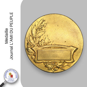 Médaille -Journal L'AMI DU PEUPLE