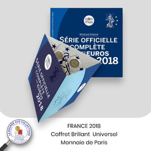 FRANCE 2018 - Coffret BU série EURO - Monnaie de Paris
