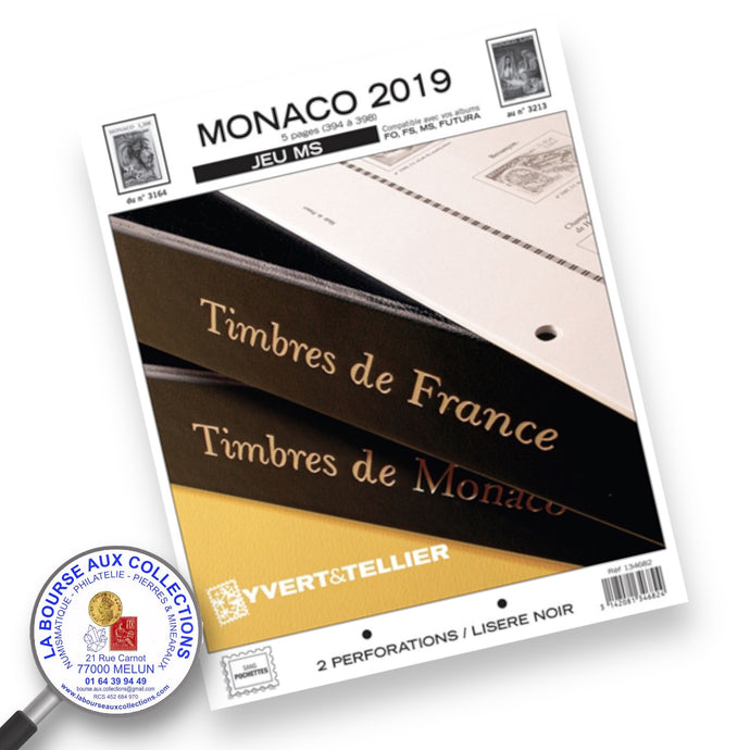 Yvert & Tellier -  Jeu MS MONACO 2019