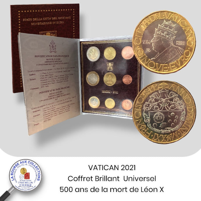 VATICAN 2021 - Coffret Brillant Universel - Edition spéciale 500 ans de la mort de Léon X