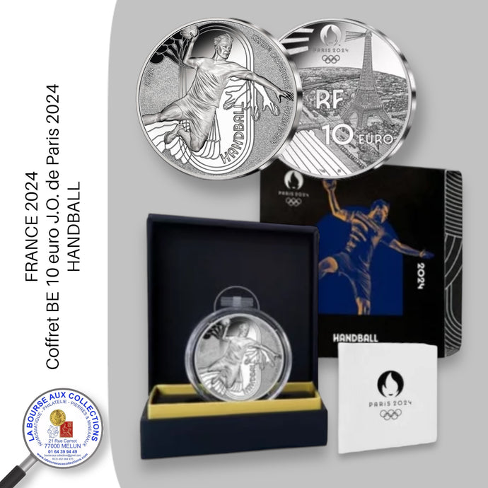 10 euro FRANCE 2024 -  J.O. de Paris 2024 - HANDBALL - Coffret BE