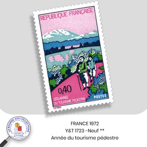 1972 - Y&T 1723 - Année du tourisme pédestre - Neuf **