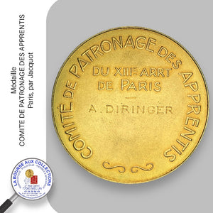 Médaille - COMITE DE PATRONAGE DES APPRENTIS - Paris, par Jacquot