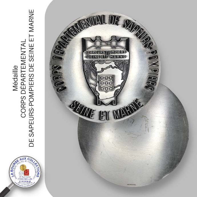 Médaille uniface - CORPS DÉPARTEMENTAL DE SAPEURS-POMPIERS DE SEINE ET MARNE