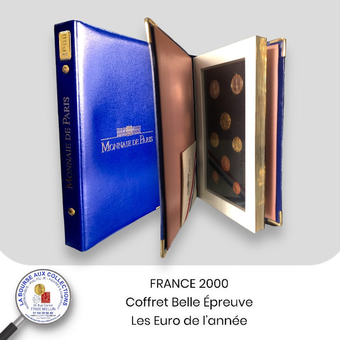 FRANCE 2000 - Coffret Belle Epreuve - BE - Monnaie de Paris - Les Euro de l'année