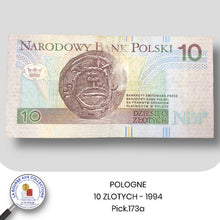 Charger l&#39;image dans la galerie, POLOGNE - 10 ZLOTYCH - 1994  - Pick.173a
