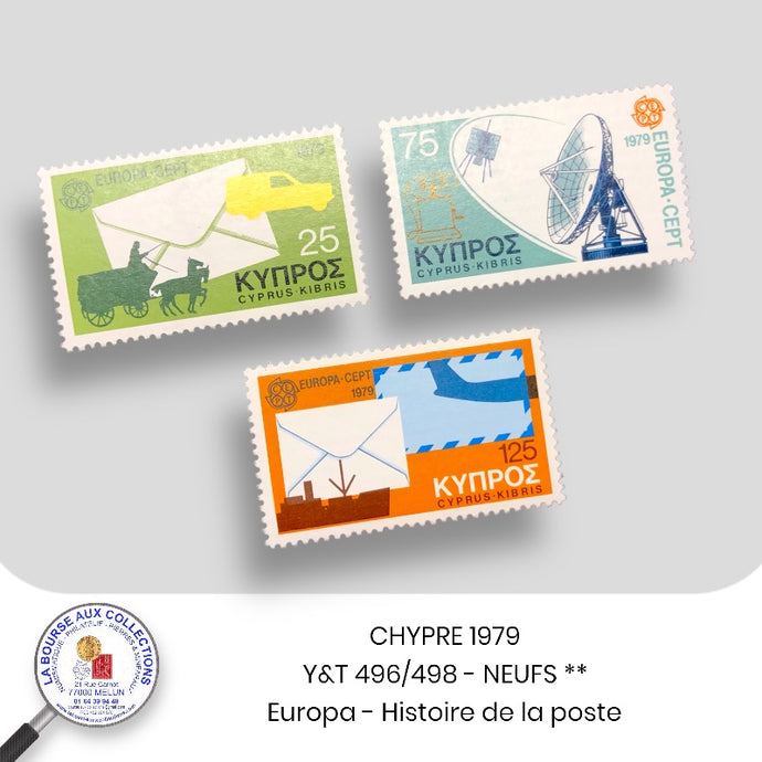 CHYPRE 1979 - Y&T 496/498 - Europa / Histoire postale – Neufs **