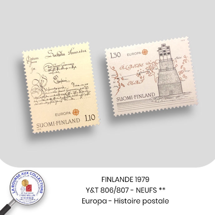 FINLANDE 1979 - Y&T 806/807 - Europa / Histoire postale  – Neufs **
