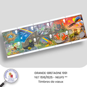 GRANDE-BRETAGNE 1991 - Y&T 1516/1525 - Timbres de vœux – Neufs **