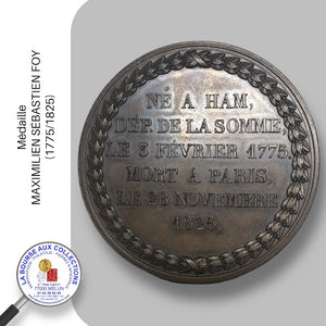 Médaille - Maximilien Sébastien Foy (1775/1825)