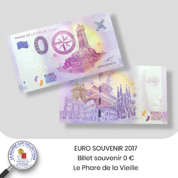 EURO SOUVENIR 2017 - FRANCE - billet-souvenir de 0 € - LE PHARE DE LA VIEILLE