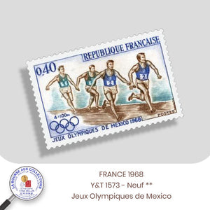 1968 - Y&T 1573 - Jeux Olympiques de Mexico - Neuf **