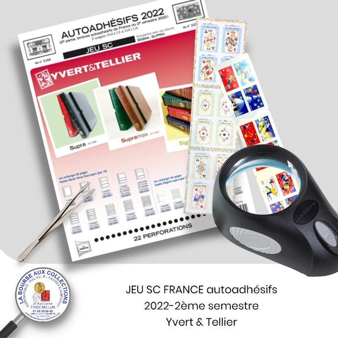 Yvert & Tellier -  Jeu SC FRANCE autoadhésifs SC 2022 - 2ème semestre