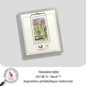 TRANSKEI 1989 (AFRIQUE DU SUD) - Y&T BF 6 - Exposition philatélique nationale - NEUF **