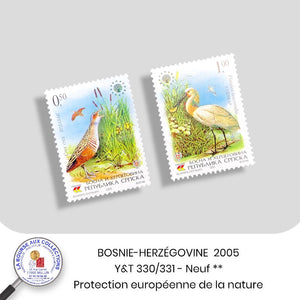 BOSNIE-HERZEGOVINE 2005 - Y&T 330/331 - Protection européenne de la nature / Oiseaux - NEUF **