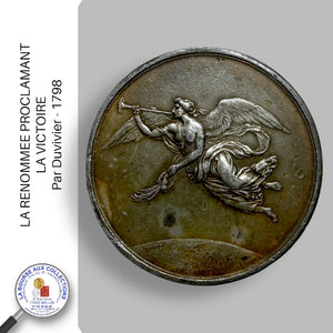 Médaille - LA RENOMMEE PROCLAMANT LA VICTOIRE par Duvivier - 1798