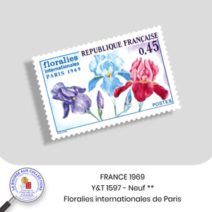 1969 - Y&T 1597 - Floralies internationales de Paris - Neuf **