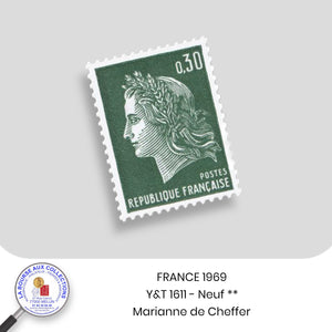 1969 - Y&T 1611 - Marianne de Cheffer - Neuf **