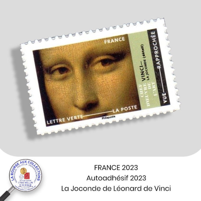2023 - Autoadhésif 2023  La Joconde de Léonard de Vinci