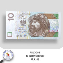 Charger l&#39;image dans la galerie, POLOGNE - 10 ZLOTYCH 2012 - Pick.183 - NEUF / UNC

