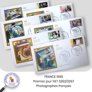 1999 - Y&T 3262/3267 sur enveloppes 1er jour - Photographes français
