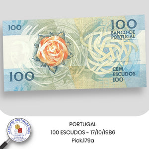 PORTUGAL - 100 ESCUDOS - 16/10/1986 - Pick.179a