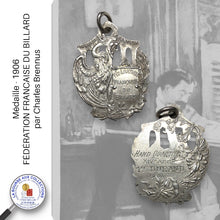 Charger l&#39;image dans la galerie, Médaille - 1906 - FÉDÉRATION FRANCAISE DU BILLARD par Charles Brennus
