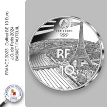 Charger l&#39;image dans la galerie, 10 euro FRANCE 2023 - J.O. de Paris 2024 - Jeux paralympiques - BASKET FAUTEUIL - Coffret BE

