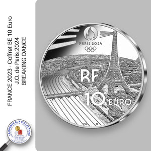 10 euro FRANCE 2023 - J.O. de Paris 2024 - BREAKING DANCE - Coffret BE