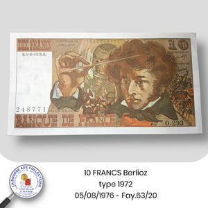 10 FRANCS Berlioz type 1972 - 05/08/1976 - Fay.63/20 - NEUF