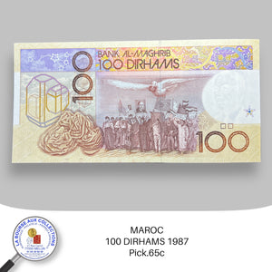 MAROC - 100 DHIRHAMS - 1987 - Pick.65c - NEUF/UNC