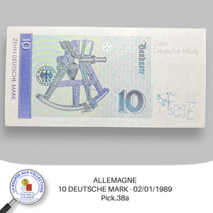 ALLEMAGNE /RFA - 10 DEUTSCHE MARK - 02/01/1989 - Pick.38a - NEUF/UNC