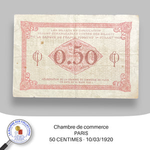 Paris - 50 CENTIMES - 10/03/1920