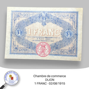 Dijon - 1 FRANC - 02/08/1915