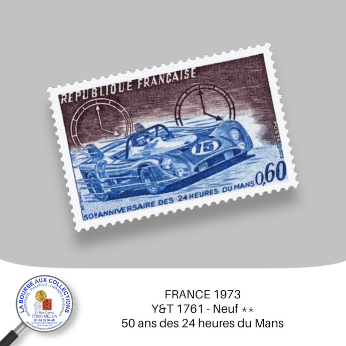 1973 - Y&T 1761 - 50 ans des 24 heures du Mans - Neuf **