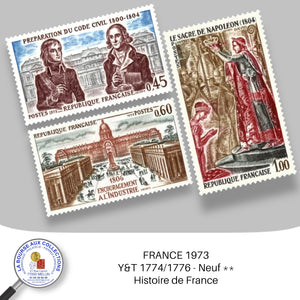 1973 - Y&T 1774/1776 - Histoire de France - Neuf **