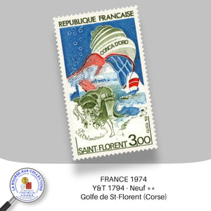 1974 - Y&T 1794 - Série touristique / Golfe de Saint-Florent - Neuf **