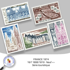 1974 - Y&T 1806/1810 - Série touristique - Neuf **