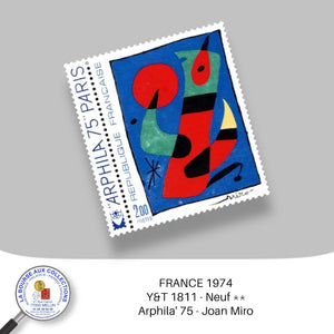 1974 - Y&T 1811 -  Arphila' 75 / Joan Miro - Neuf **