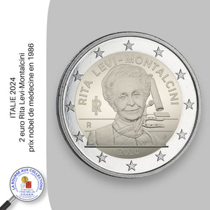 2 euro ITALIE 2024 - Rita Levi-Montalcini, prix Nobel de médecine en 1986