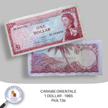 Charger l&#39;image dans la galerie, CARAIBE ORIENTALE - 1 DOLLAR - 1965. Pick.13a
