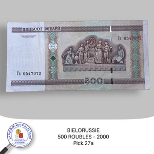 BIELORUSSIE - 500  ROUBLES – 2000. Pick.27a